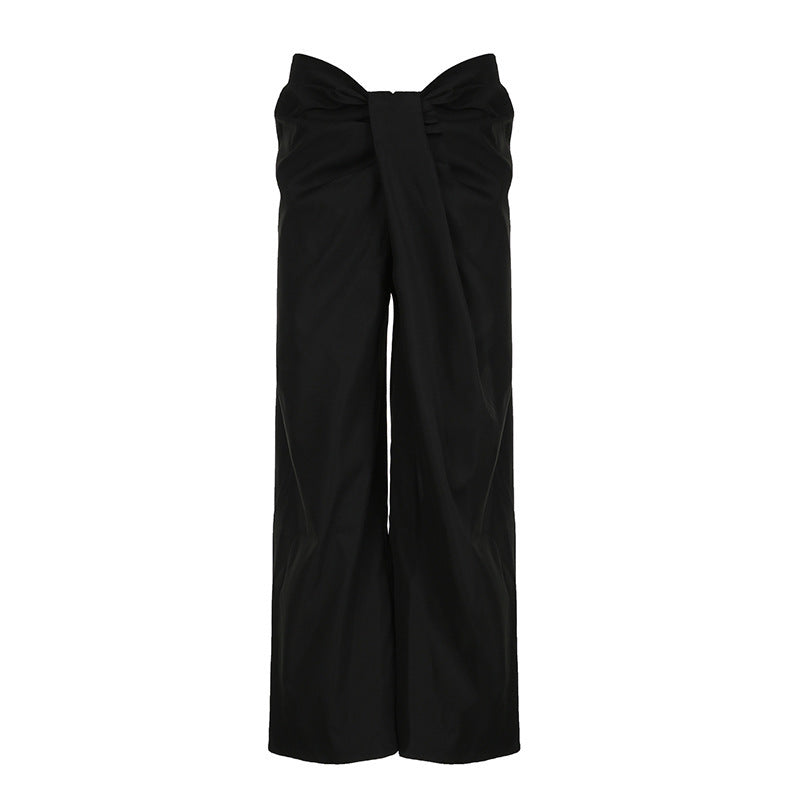 Dame elegante Palazzo-bukser med raffineret drapering Skovae