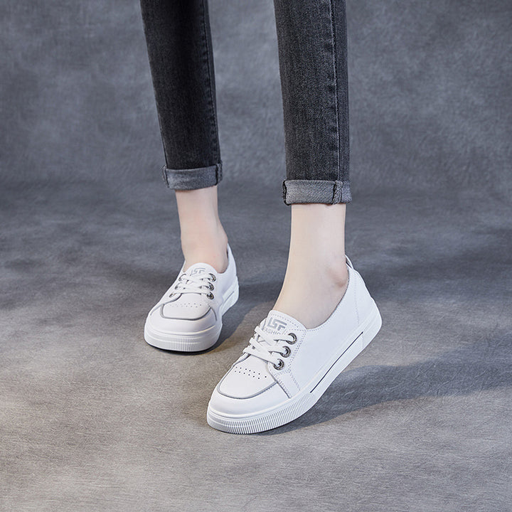 Dame Klassiske Læder Sneakers Stilla