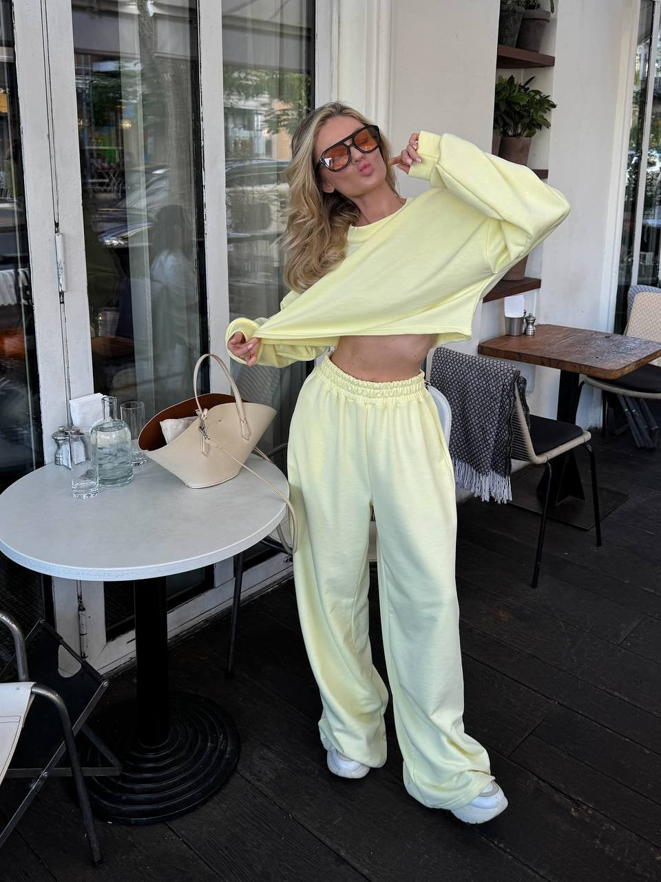 Kvinderne loungewear sæt med en løs pasform og en behagelig top Skovae