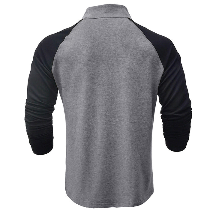 Herrer Sporty Pullover med Ståkrave og Lynlås Stilla