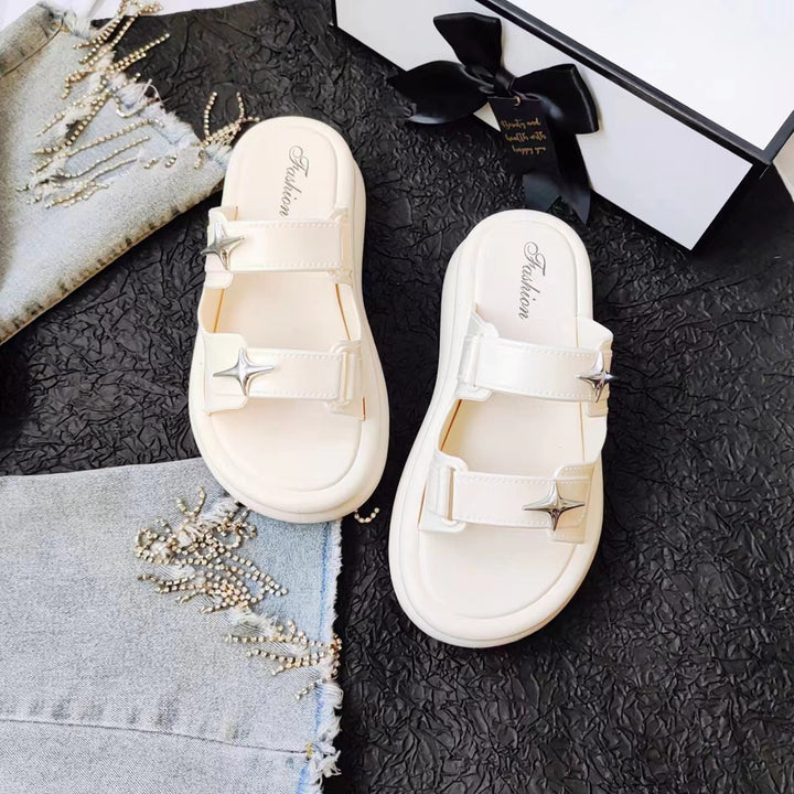 Dame Bequeme Sandaler med stilfulde spænder Stilla
