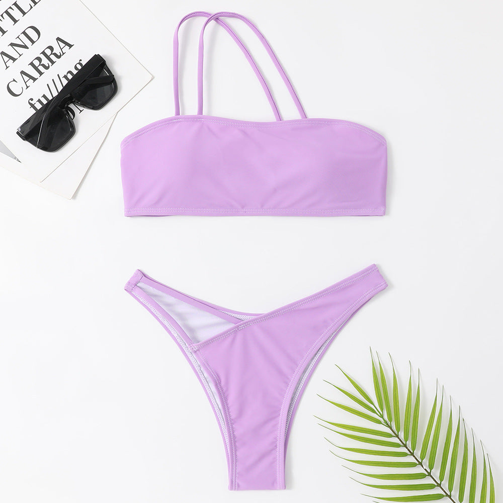 Dame Bandeau bikini-sæt med stropper Stilla