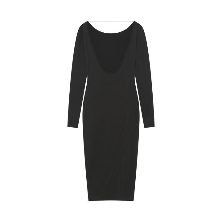 Dame Langærmet Bodycon Midi Kjole Stilla