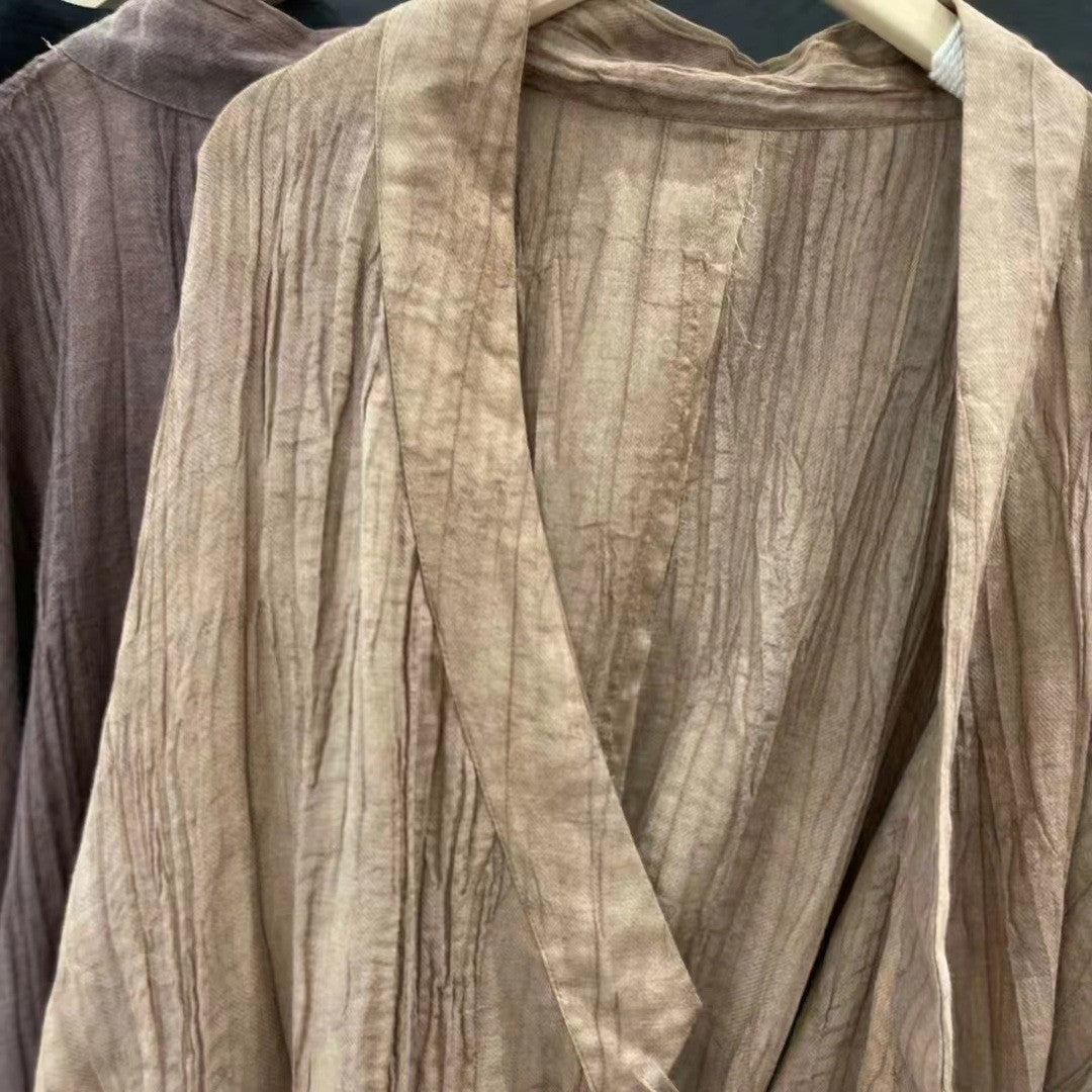 Femme Relaxed Fit Crinkle Kimono Jakke Stilla