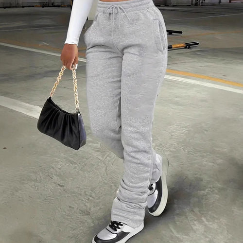 Dame Behagelige Fleece Joggingbukser Stilla