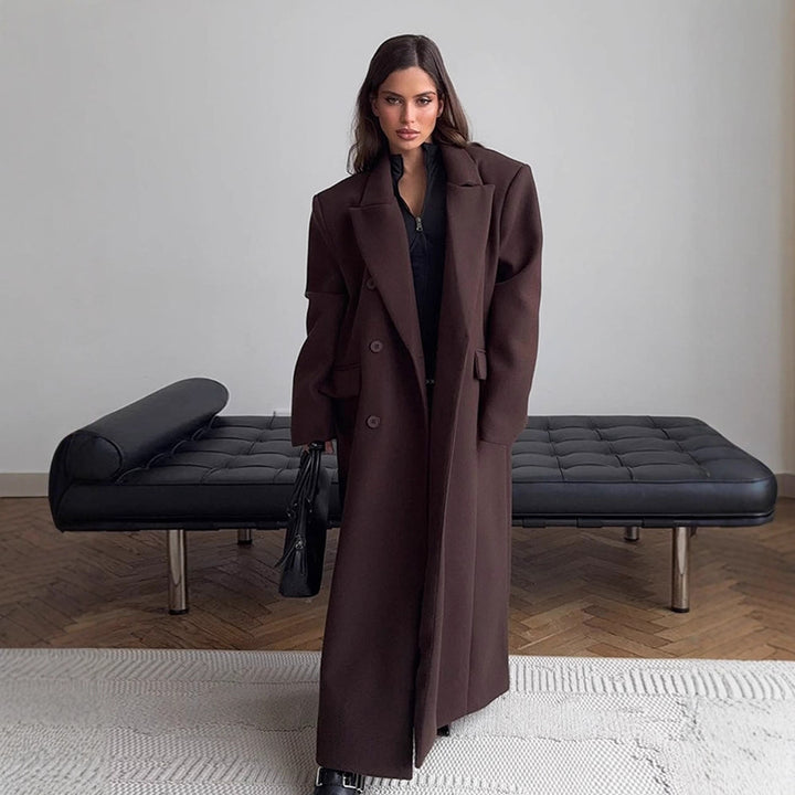 Dame Oversized Uldfrakke Stilla
