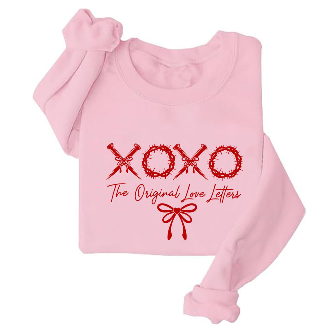Dame afslappet sweater med unik skrift og blødt materiale Stilla