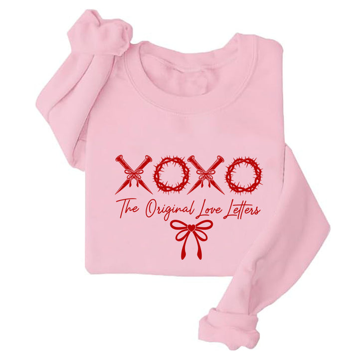 Dame afslappet sweater med unik skrift og blødt materiale Stilla