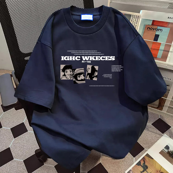 Kvinder oversized grafisk T-shirt Stilla
