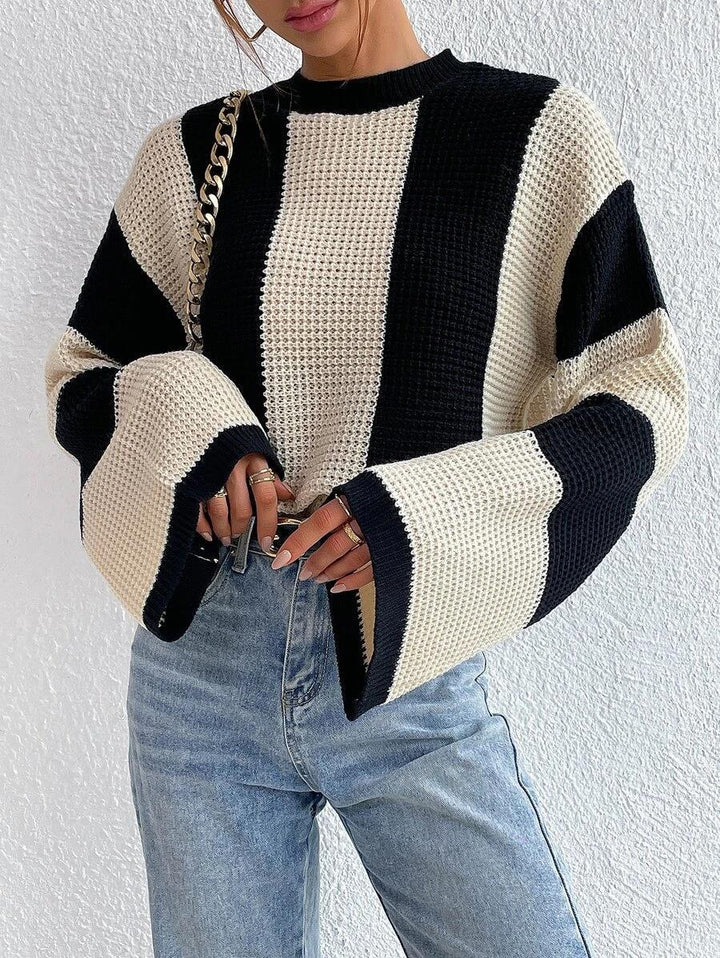 Damer strikket sweater med oversized snit og åndbart design Stilla