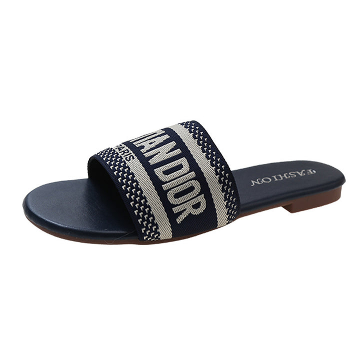 Dame Komfortable Slide-Sandaler med bredt Rem og skridsikker Såler Stilla