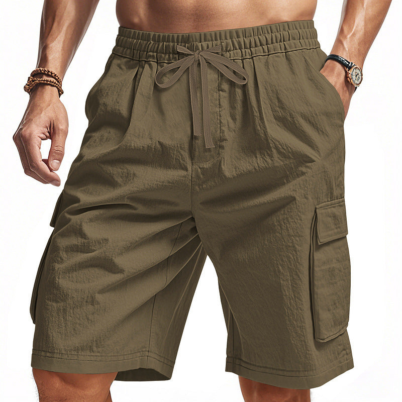 Herrer Cargo-short med elastisk talje og alsidige lommer Stilla