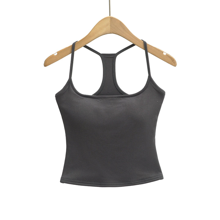 Dame Sports Racerback-top i åndbart materiale med figursyet snit Stilla