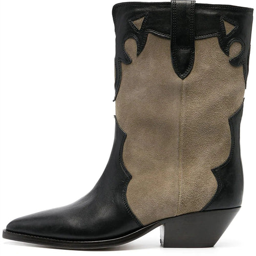Femme Spidstue Western-stil Støvletter Stilla