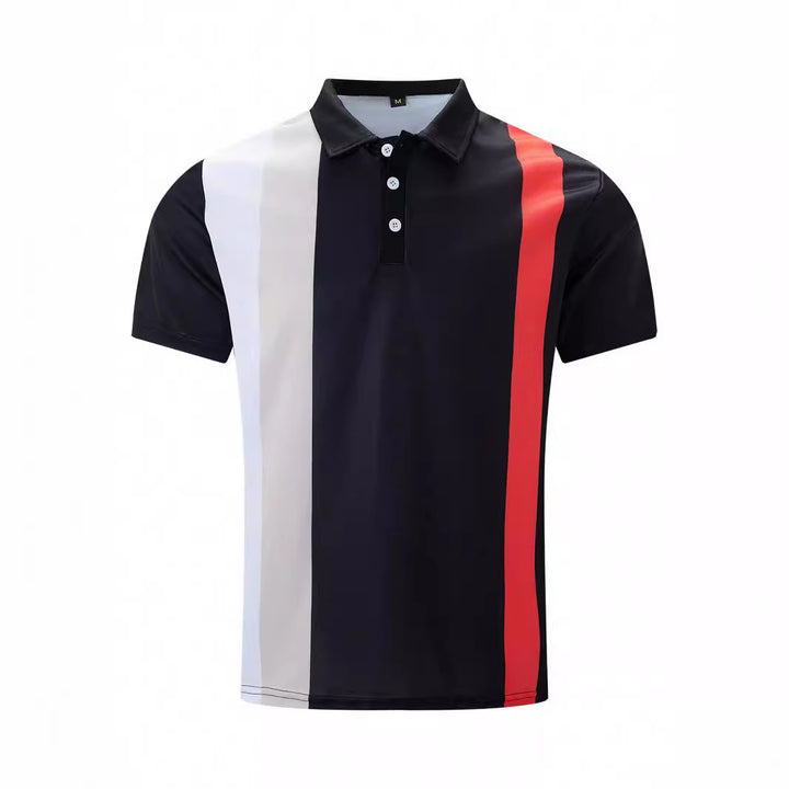 Herre polo shirt med moderne grafikdesign og høj kvalitet bomuld Stilla
