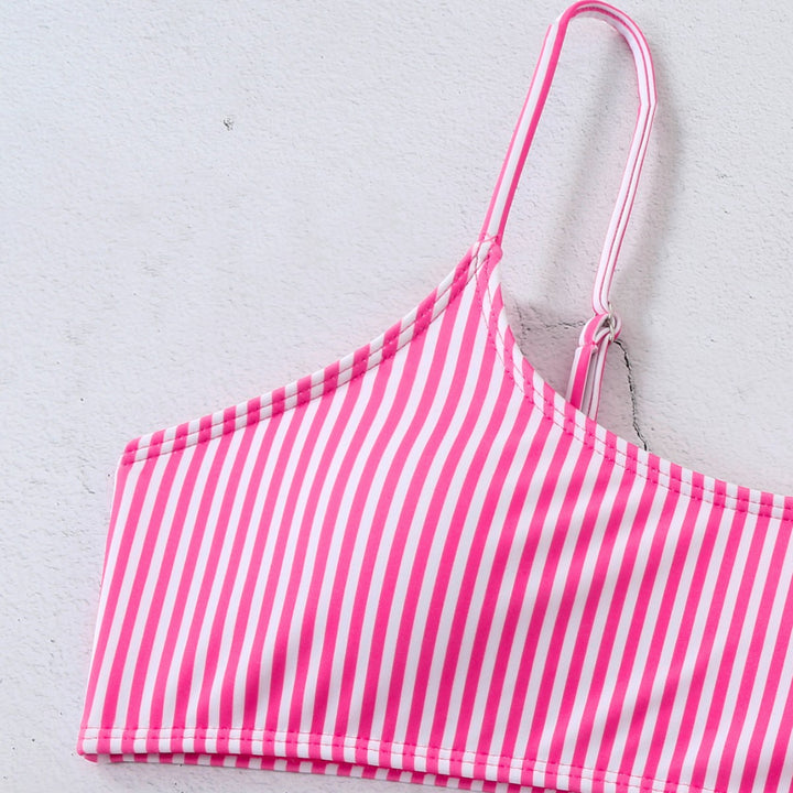 Dame Højtskåret Stripet Bikini-Sæt Stilla