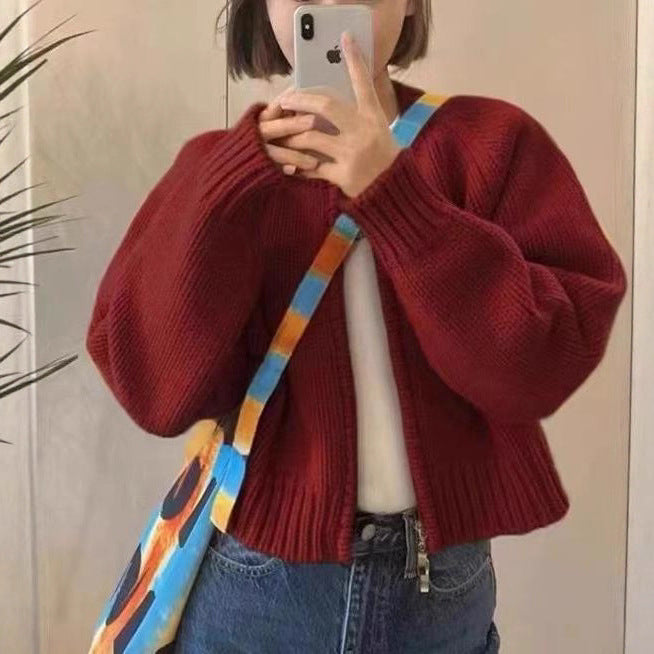 Dame Cozy Cardigan med Rund Hals Stilla