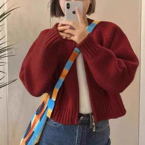 Dame Cozy Cardigan med Rund Hals Stilla