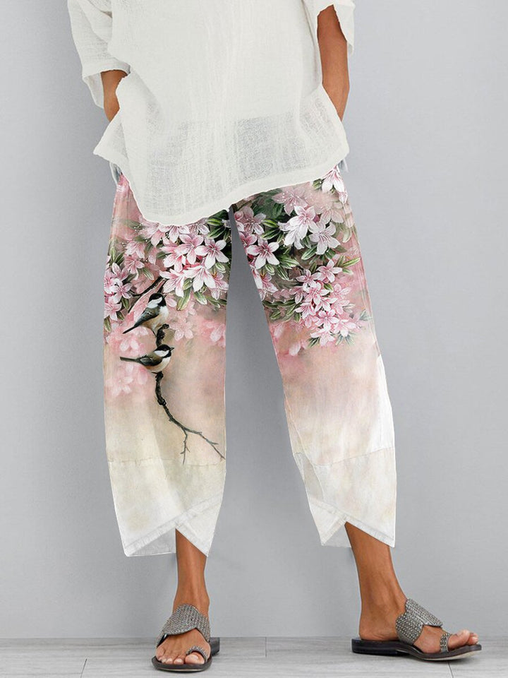 Dame Bohemian Blomstertrykt Culottes Stilla