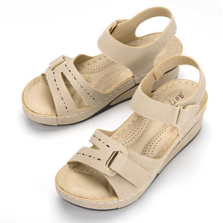 Dame Wedge-sandaler med justerbare remme og ergonomisk fodbottom Stilla