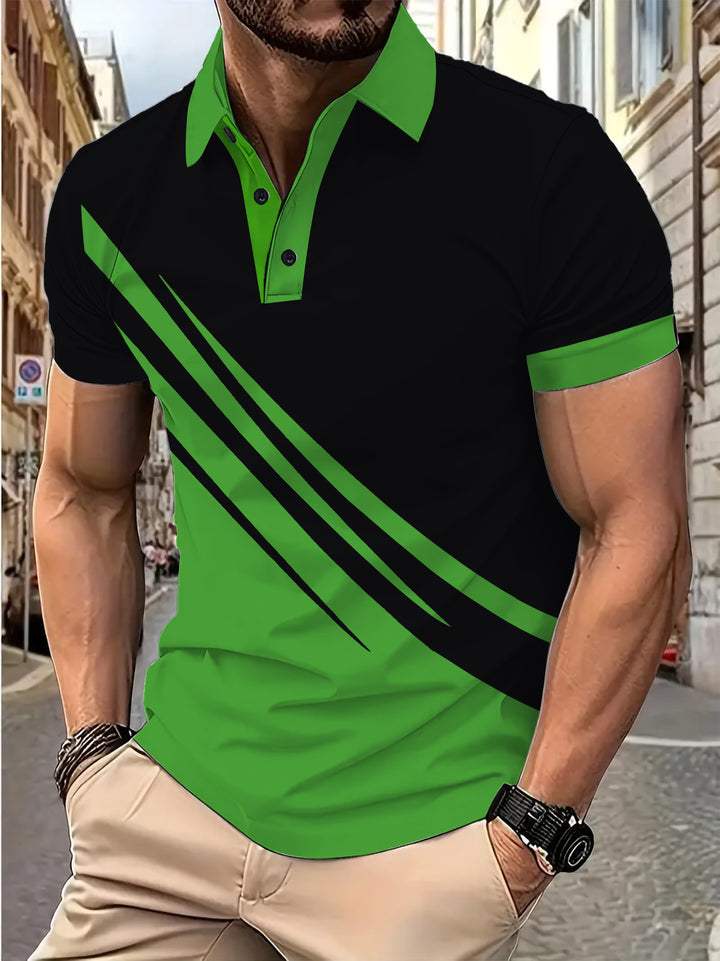 Herrer Poloshirt med moderne sportslig design og åndbare egenskaber Stilla