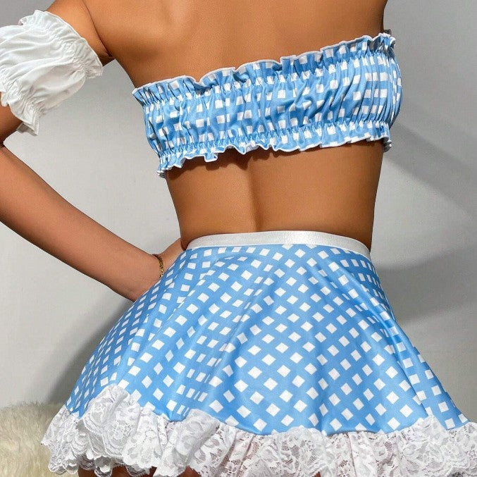 Dame ternet mønster forklæde sæt Stilla