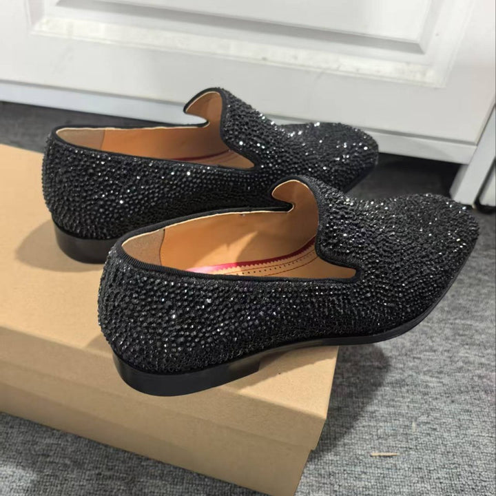 Herrer krystal-dekorerede slippers Stilla