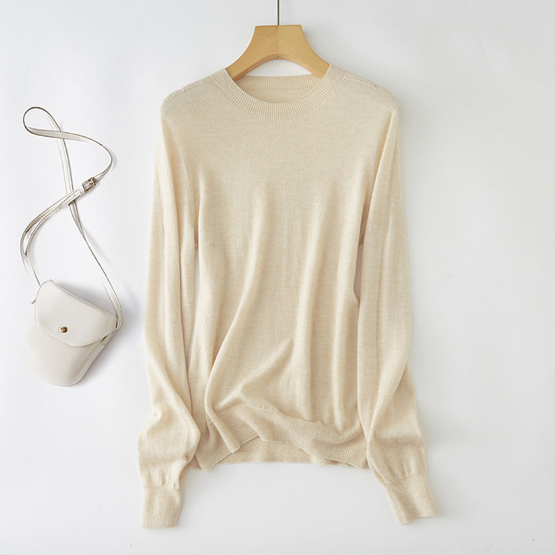 Femme Classic Relaxed Fit Strikpullover Stilla