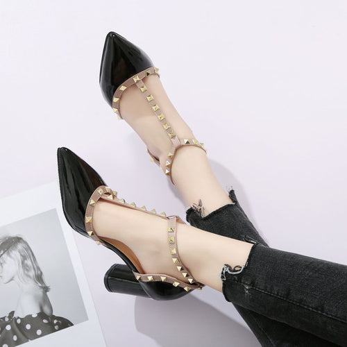 Dame Kvalitets Pumps med fashionable udsmykninger Stilla