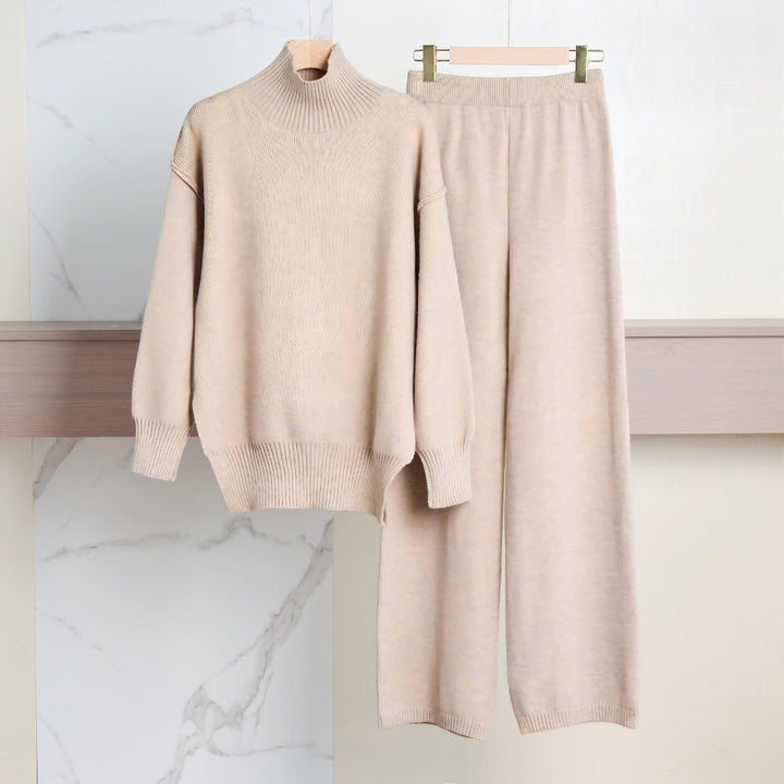 Kvinders cozy loungewear sæt lavet af blød strik Stilla