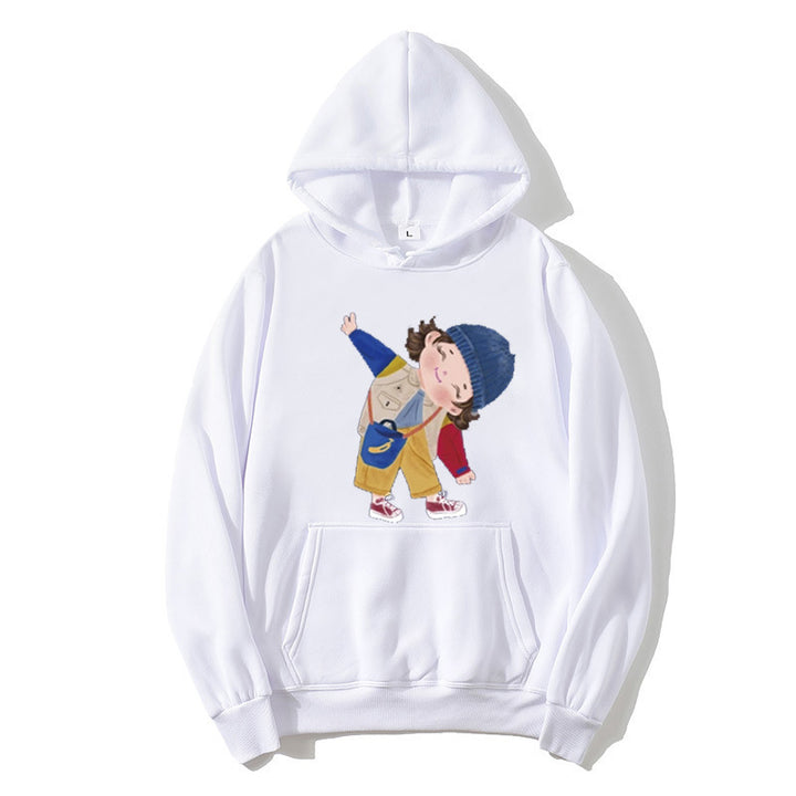 Dame hoodie med legende børne design Skovae