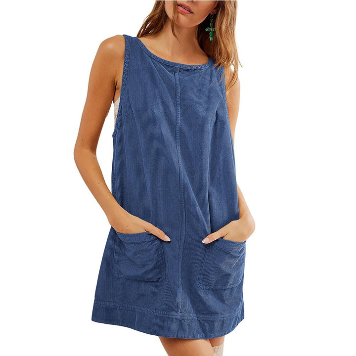 Dame Løs Stropkjole med praktiske lommer og modisk snit Stilla