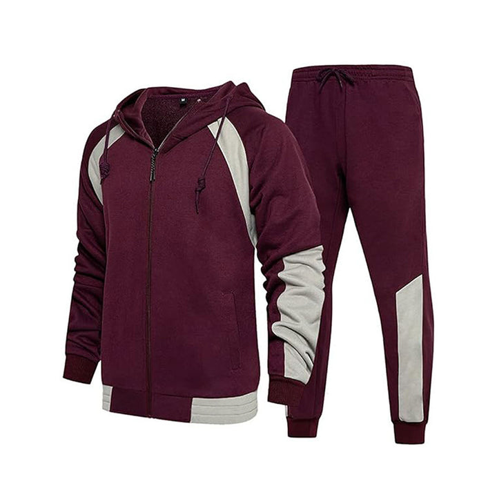 Herre sporty fritidsdragt med kvalitetslynlås og elastisk talje Stilla