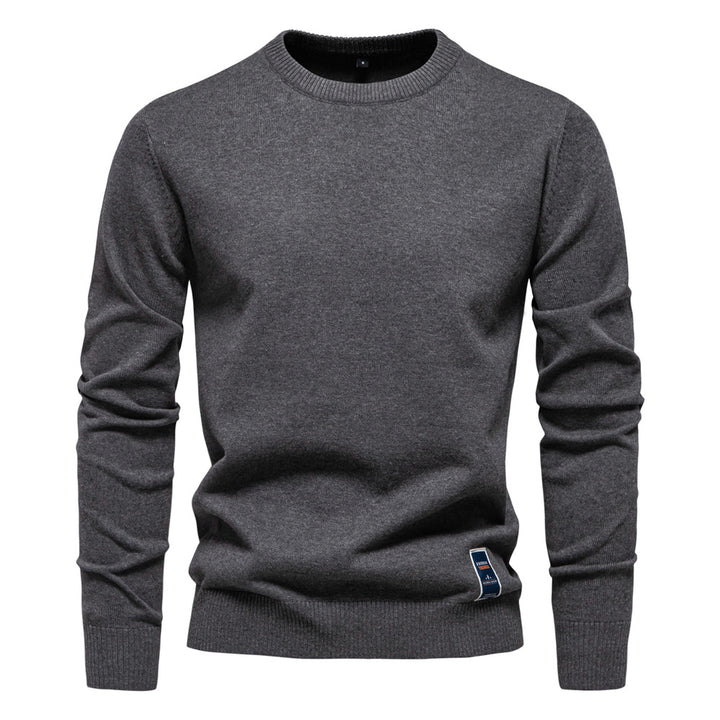 Herre klassisk rundhalset sweater lavet af høj kvalitet bomuld Stilla