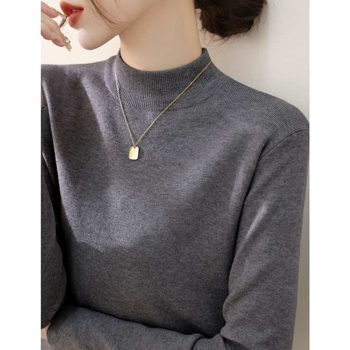 Dame elegant turtleneck sweater lavet af højkvalitets bomuldsblanding Stilla