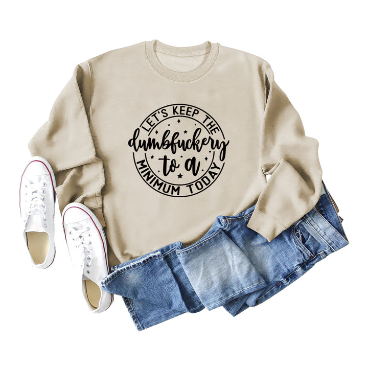 Kvinders grafiske sweatshirt med motiverende print Stilla
