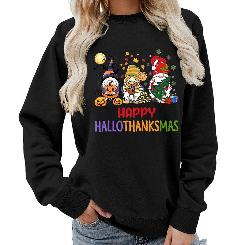 Kvindernes sweatshirt med muntert feriedesign Stilla