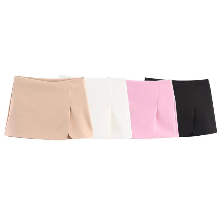 Dame mini nederdel med eksklusiv snit og elegant drapering Skovae