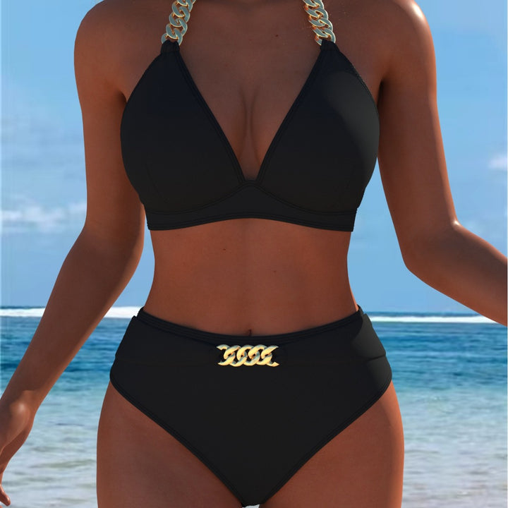 Dame Bikini med luksuriøst marmor mønster og fine detaljer Skovae
