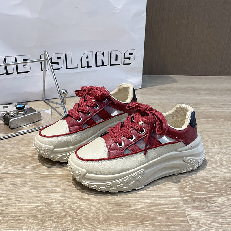 Dame platform sneakers med innovativt såleprofil og åndbar overfladestruktur Stilla
