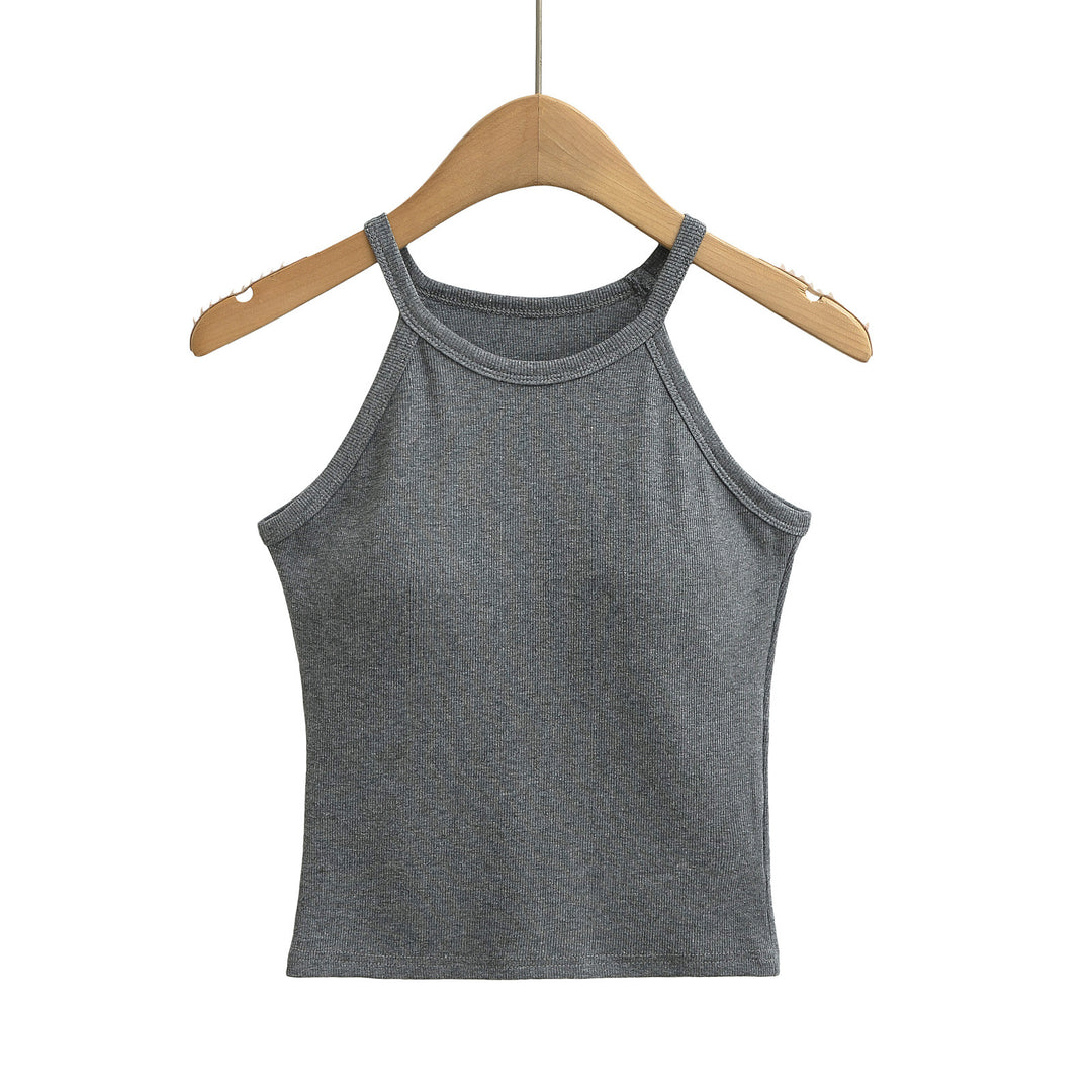Dame Sporty Halterneck-top med åndbart strækmateriale og komfortabel pasform Stilla