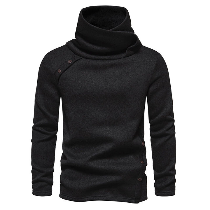 Herre Fritid Høj Krave Sweater Pullover Stilla