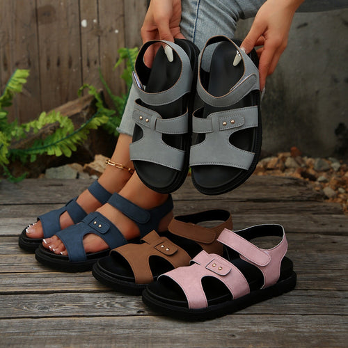 Dame Komfortable Sandaler med justerbar velcro og skridsikker sål Stilla