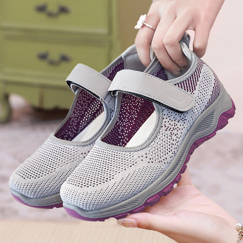Dame sporty sandaler med justerbar velcro og åndbart overmateriale Stilla