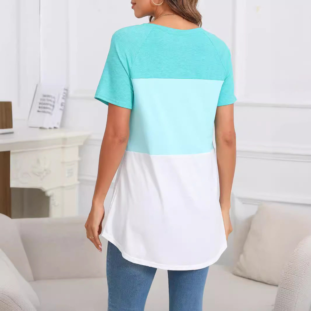 Dame Sporty top med asymmetrisk skæring og afslappet design Stilla
