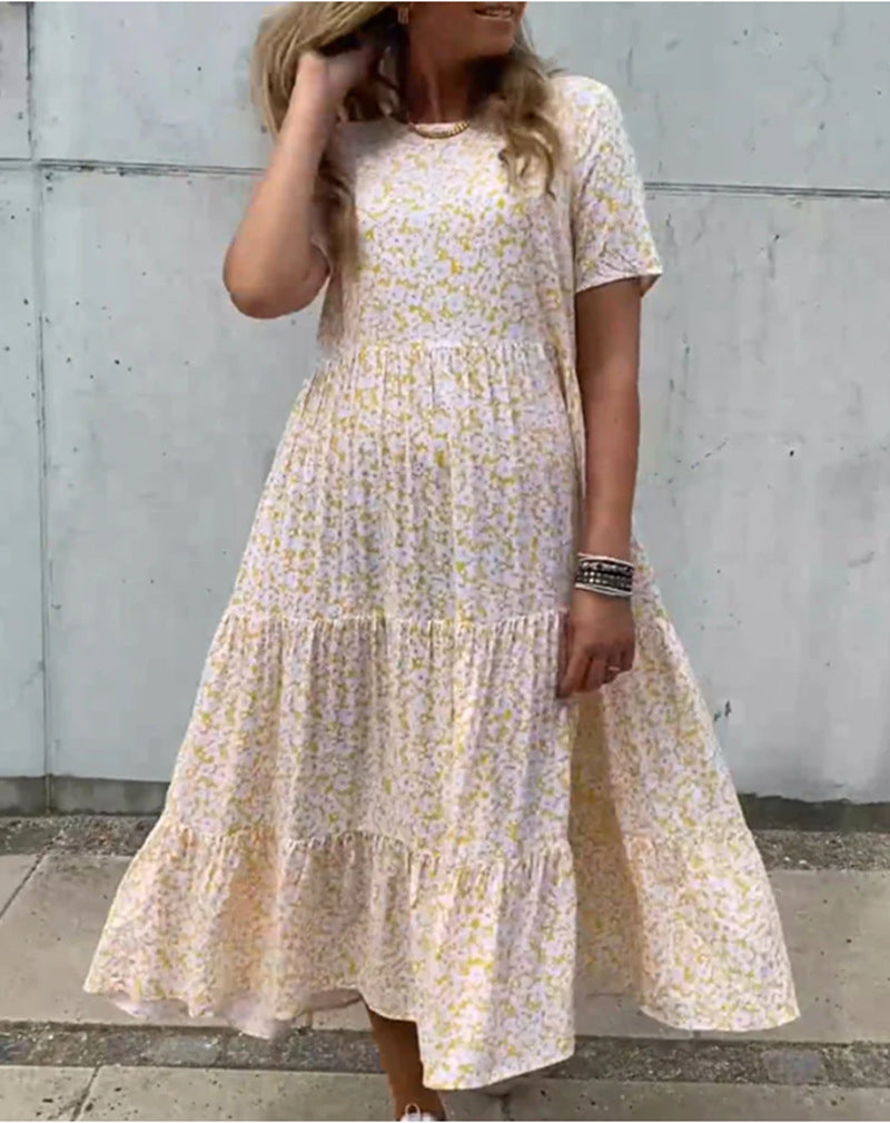 Dame maxikjole med blomsterede mønstre Stilla