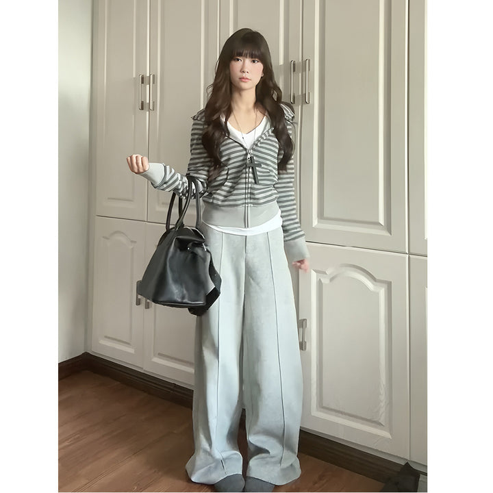 Damer elegant og komfortabel cardigan med lynlås Stilla