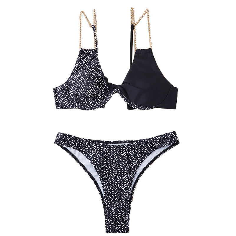 Dame bikini-sæt med mode detalje og justerbare stropper Stilla