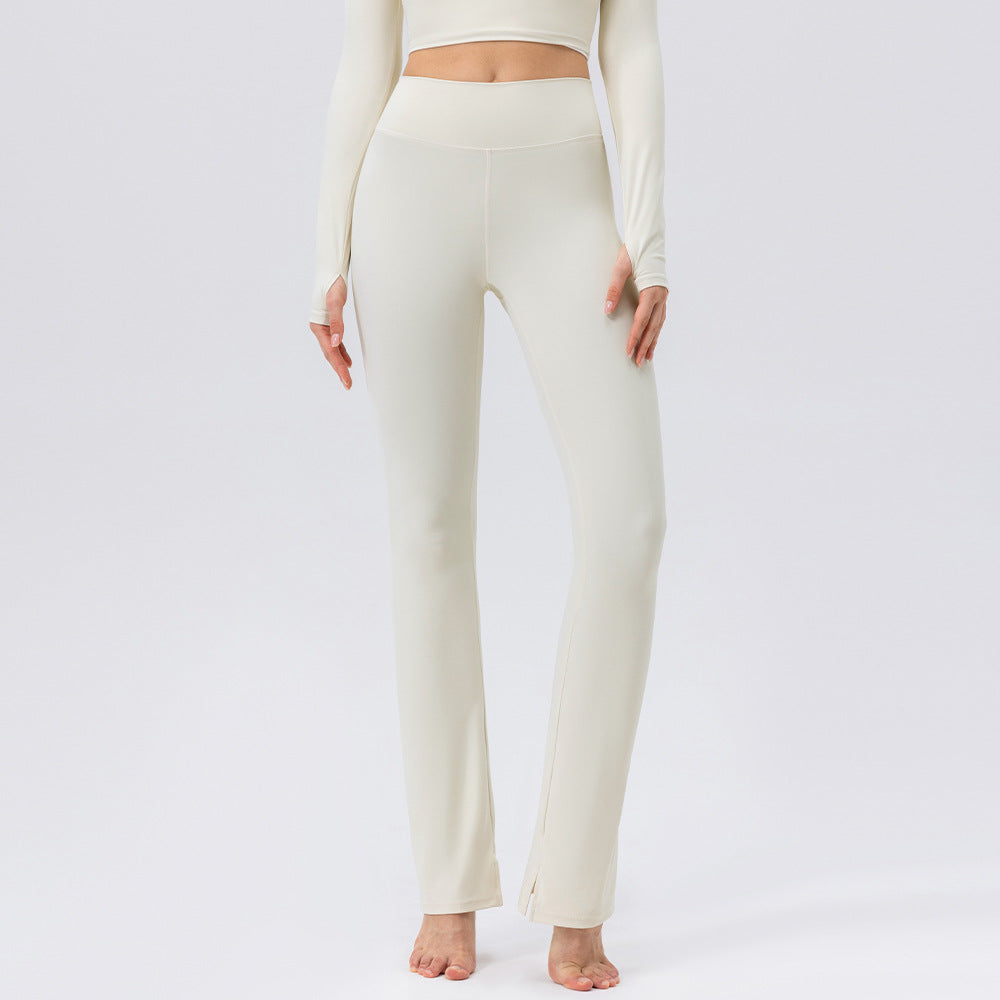Dame højtydende fitness leggings med flydende snit og sidelukninger Stilla