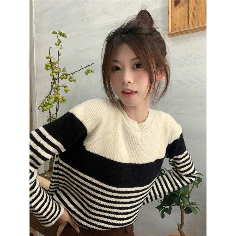 Kvinders afslappede stribede sweater Stilla